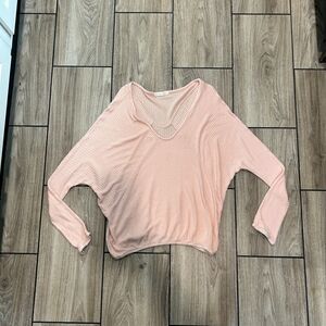 Pure Good By Anthropologie Women's Long Sleeve Top Size Medium Made In USA